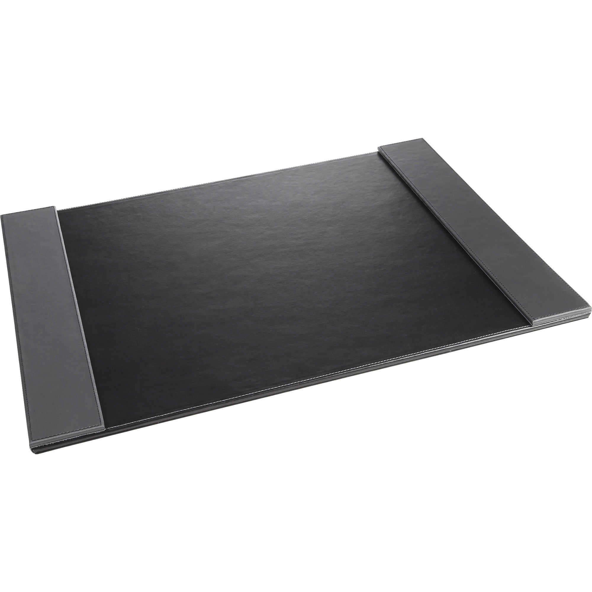 Monticello Desk Pad, with Fold-Out Sides, 24 x 19, Black