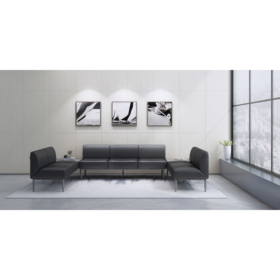 lorell-contemporary-reception-collection-sofa-seat-armrest-black-polyurethane-1-each_llr86931 - 5
