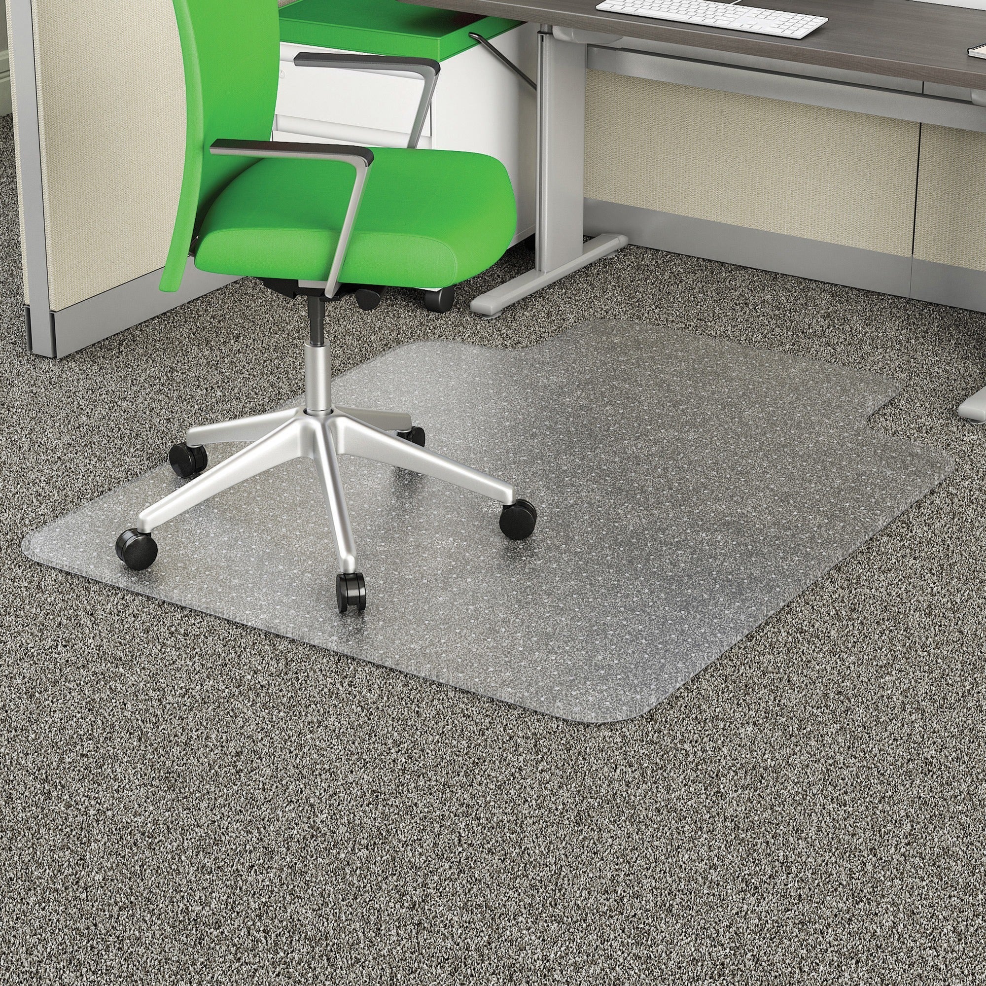 deflecto-economat-chair-mat-commercial-carpet-48-length-x-36-width-x-0100-thickness-lip-size-10-length-x-19-width-clear-1each_defcm11113pb - 1