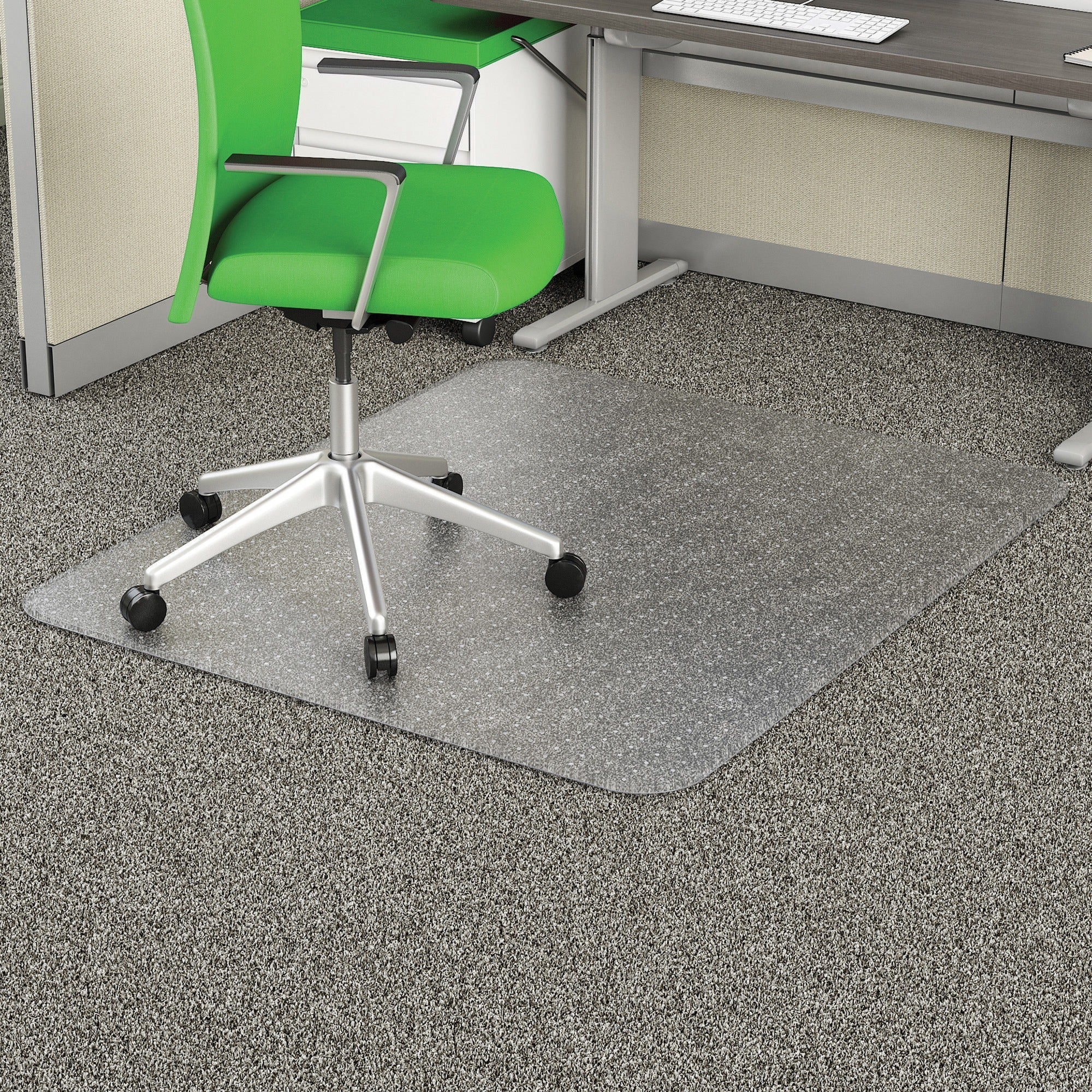deflecto-economat-chair-mat-commercial-carpet-60-length-x-46-width-x-0100-thickness-rectangular-clear-1each_defcm11443fpb - 1