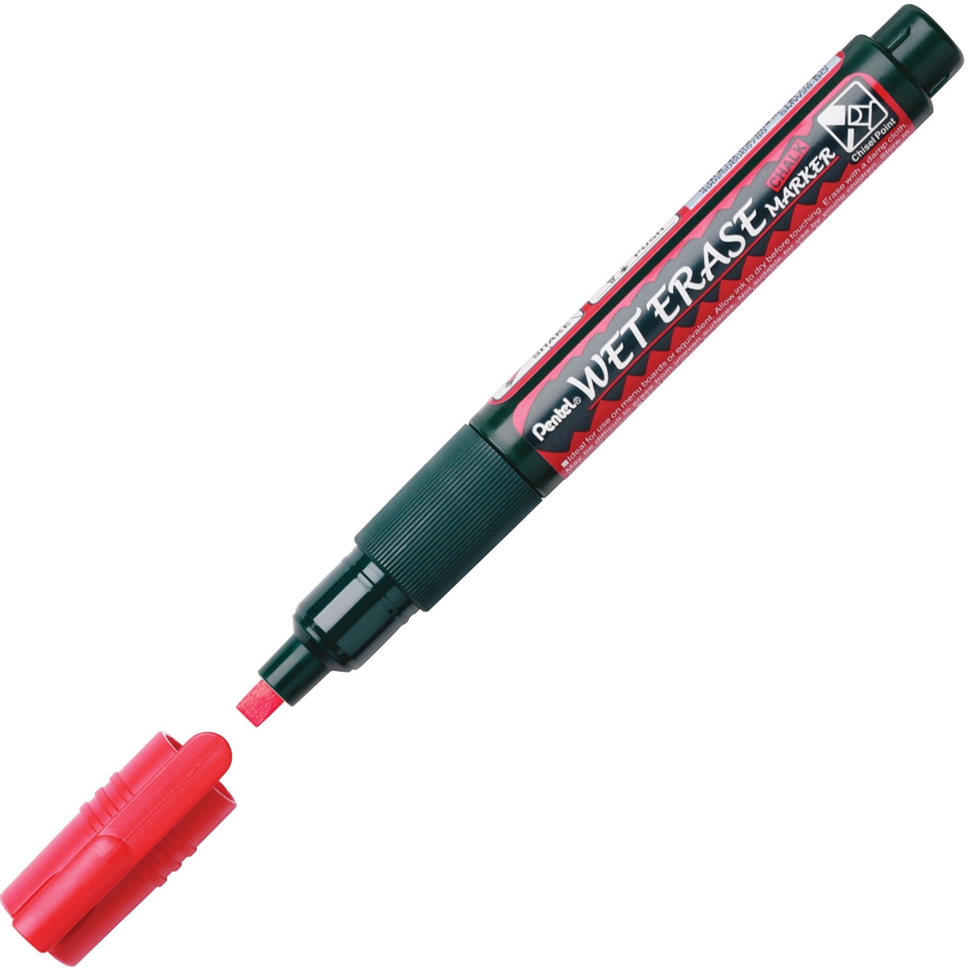pentel-progear-wet-erase-liquid-chalk-marker-chisel-marker-point-stylechalk-based-ink-4-pack_pensmw26pgpc4m1 - 3