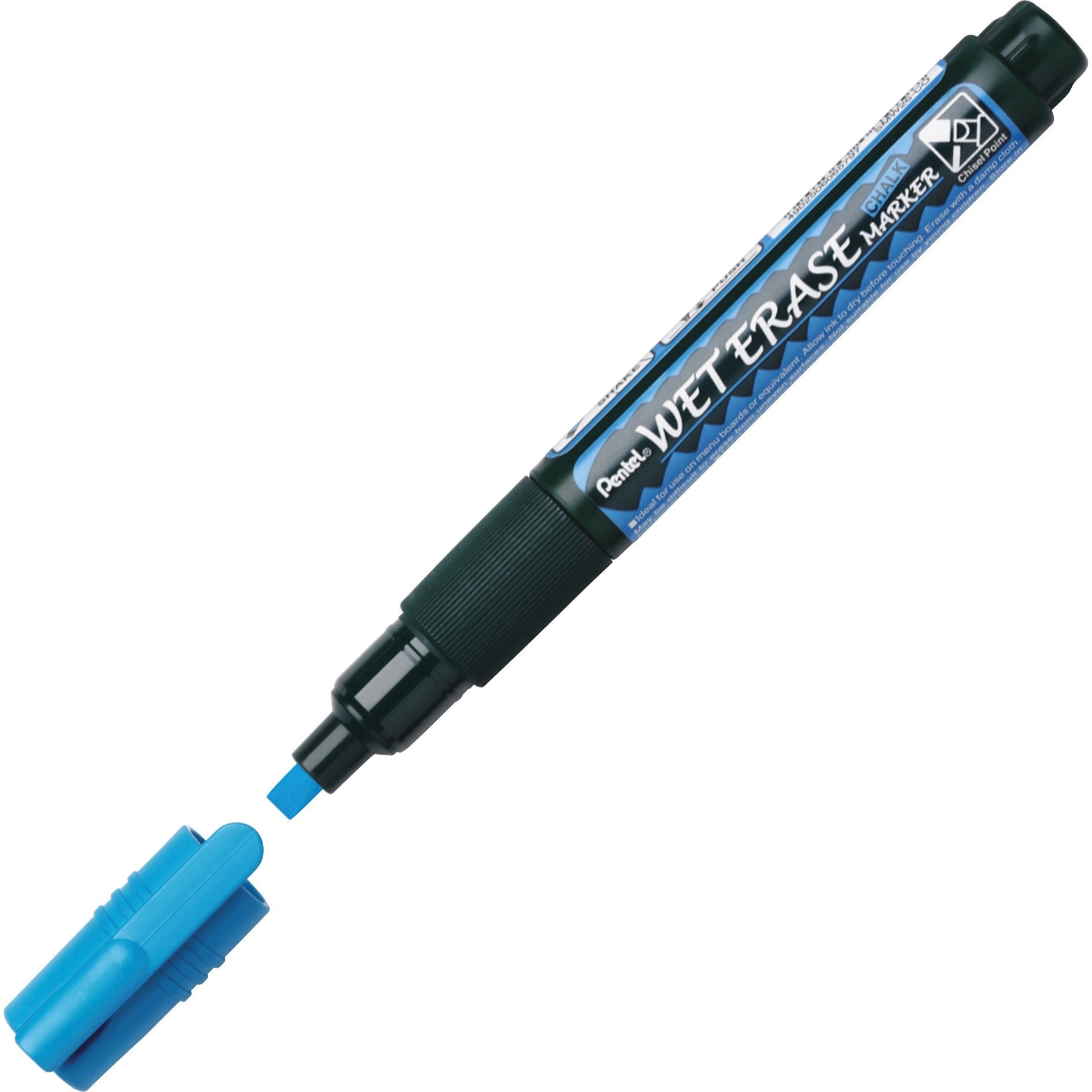 pentel-progear-wet-erase-liquid-chalk-marker-chisel-marker-point-stylechalk-based-ink-4-pack_pensmw26pgpc4m1 - 2