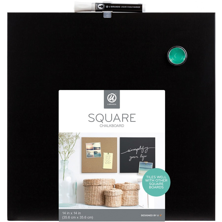 u-brands-magnetic-chalkboard-1467-height-x-14-width-black-painted-steel-surface-square-horizontal-1-each_ubr468u0004 - 4