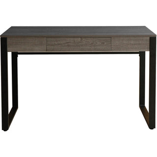 Lorell SOHO Desk with Center Drawer - 47" x 23.5"30" - 1 Drawer(s) - Band Edge - Finish: Charcoal