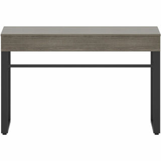Lorell SOHO Desk with Center Drawer - 47" x 23.5"30" - 1 Drawer(s) - Band Edge - Finish: Charcoal