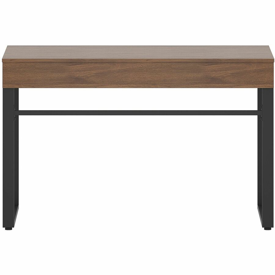 Lorell SOHO Desk with Center Drawer - 47" x 23.5"30" - 1 Drawer(s) - Band Edge - Finish: Walnut