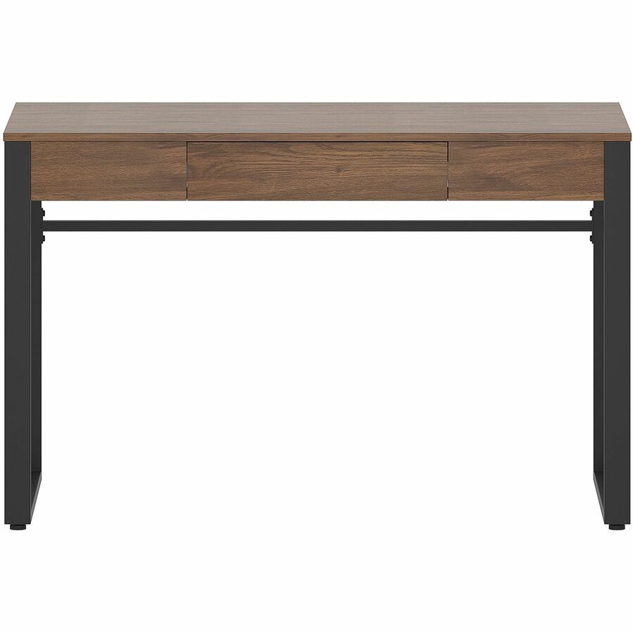 Lorell SOHO Desk with Center Drawer - 47" x 23.5"30" - 1 Drawer(s) - Band Edge - Finish: Walnut