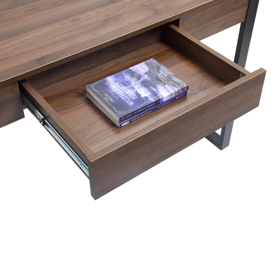 lorell-soho-desk-with-center-drawer-47-x-23530-1-drawers-band-edge-finish-walnut_llr97617 - 3