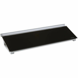 Quartet Glass Dry-Erase Desktop Computer Pad - 6" (0.5 ft) Width x 18" (1.5 ft) Height - Black Glass Surface - Rectangle - Horizontal - Desktop - 1 Each