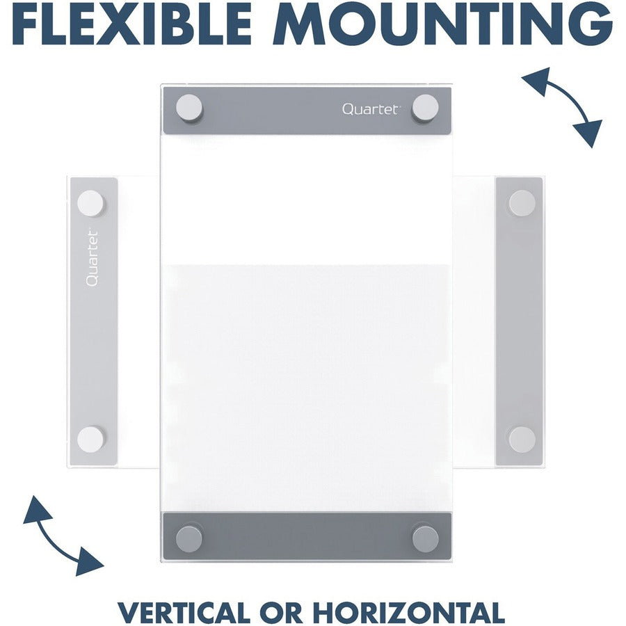 quartet-infinity-customizable-glass-dry-erase-board-11-09-ft-width-x-17-14-ft-height-clear-white-glass-surface-rectangle-horizontal-vertical-magnetic-assembly-required-1-each_qrtgi1117 - 5