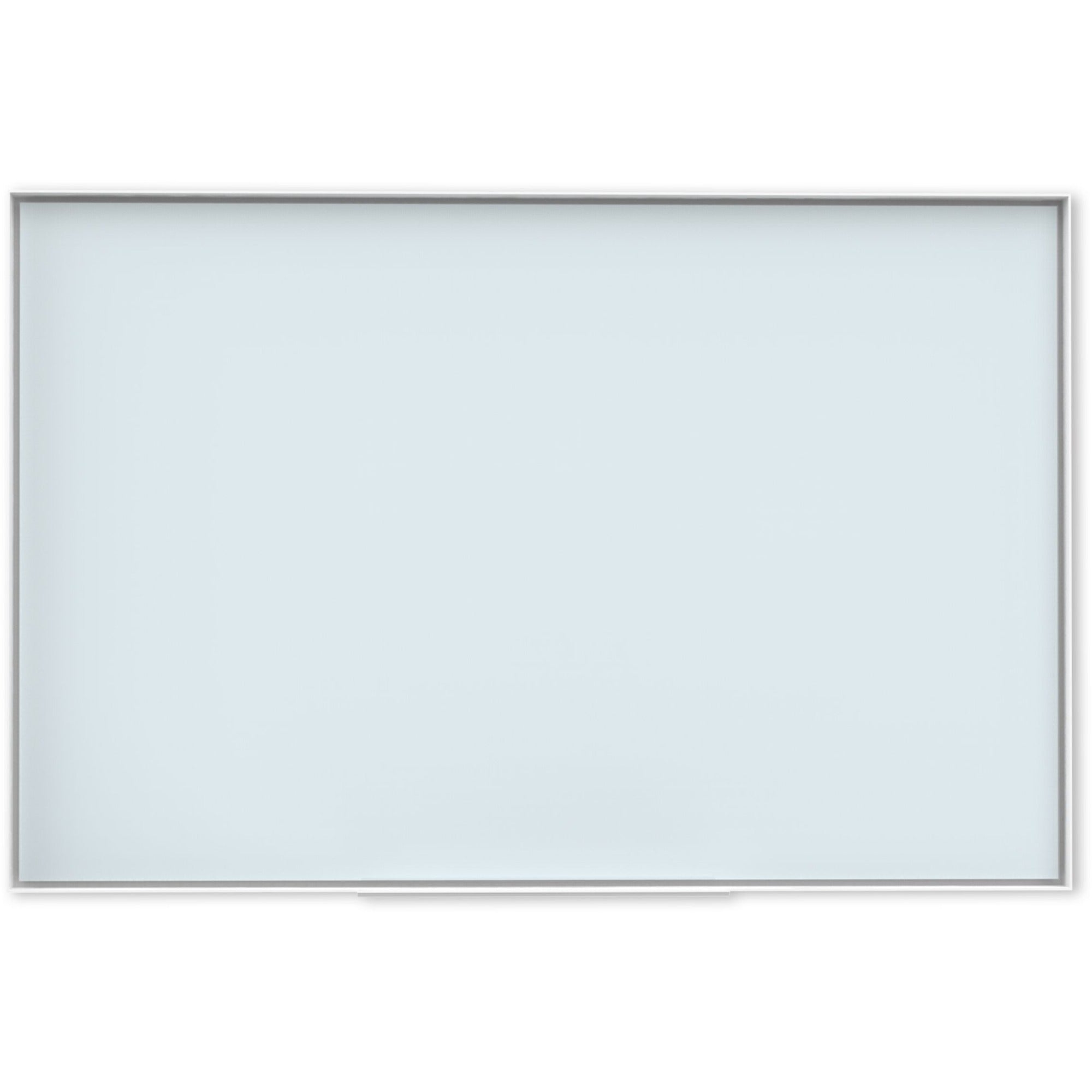 u-brands-frosted-glass-dry-erase-board-23-19-ft-width-x-35-29-ft-height-frosted-white-tempered-glass-surface-white-aluminum-frame-rectangle-horizontal-vertical-1-each_ubr2824u0001 - 1