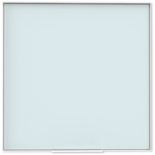 U Brands Frosted Glass Dry Erase Board - 35" (2.9 ft) Width x 35" (2.9 ft) Height - Frosted White Tempered Glass Surface - White Aluminum Frame - Square - Horizontal/Vertical - 1 Each