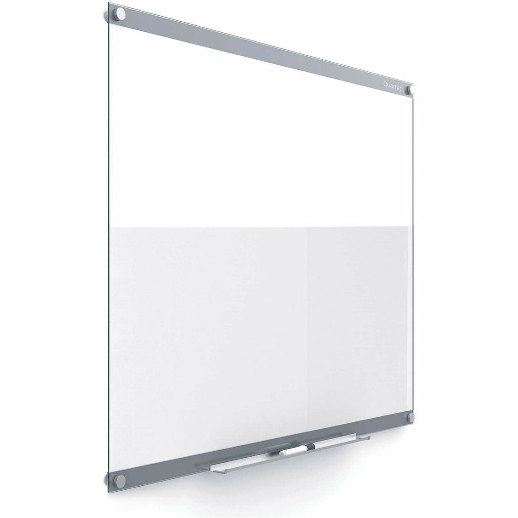 Quartet Infinity Customizable Dry-Erase Board - 36" (3 ft) Width x 24" (2 ft) Height - Clear/White Glass Surface - Rectangle - Horizontal/Vertical - Magnetic - Assembly Required - 1 Each