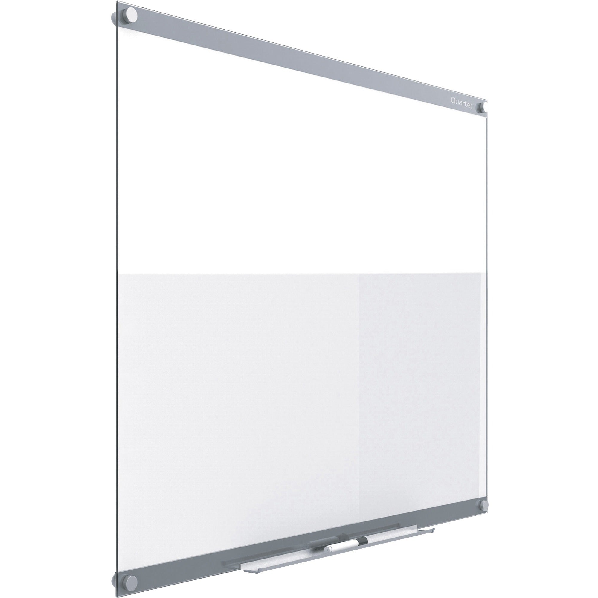 quartet-infinity-customizable-dry-erase-board-36-3-ft-width-x-24-2-ft-height-clear-white-glass-surface-rectangle-horizontal-vertical-magnetic-assembly-required-1-each_qrtgi3624 - 1