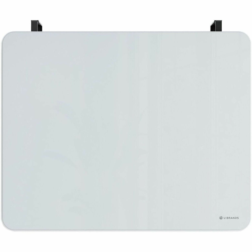 U Brands Frosted Glass Dry Erase Board - 16" (1.3 ft) Width x 20" (1.7 ft) Height - Frosted White Tempered Glass Surface - Rectangle - Horizontal - Magnetic - 1 Each