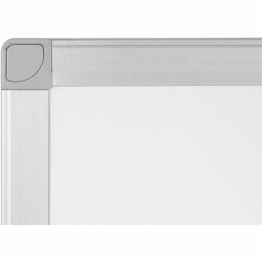 Bi-silque Ayda Steel Dry Erase Board - 24" (2 ft) Width x 18" (1.5 ft) Height - White Steel Surface - Aluminum Frame - Rectangle - Horizontal/Vertical - Magnetic - 1 Each