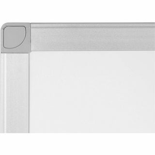 Bi-silque Ayda Steel Dry Erase Board - 24" (2 ft) Width x 18" (1.5 ft) Height - White Steel Surface - Aluminum Frame - Rectangle - Horizontal/Vertical - Magnetic - 1 Each