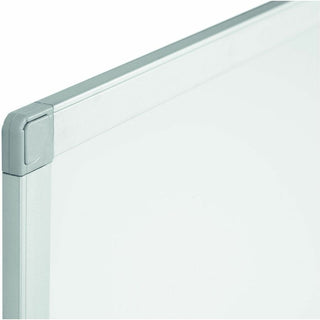 Bi-silque Ayda Steel Dry Erase Board - 48" (4 ft) Width x 36" (3 ft) Height - White Steel Surface - Aluminum Frame - Rectangle - Horizontal/Vertical - Magnetic - 1 Each