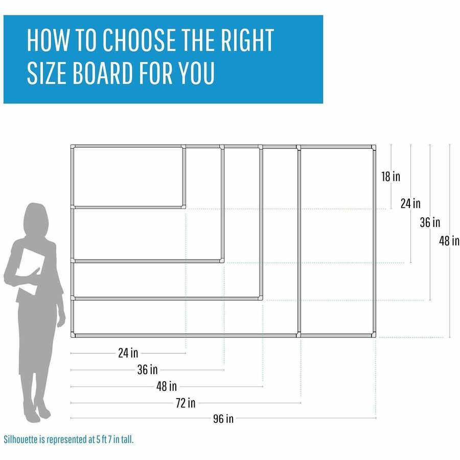 Bi-silque Ayda Steel Dry Erase Board - 48" (4 ft) Width x 36" (3 ft) Height - White Steel Surface - Aluminum Frame - Rectangle - Horizontal/Vertical - Magnetic - 1 Each