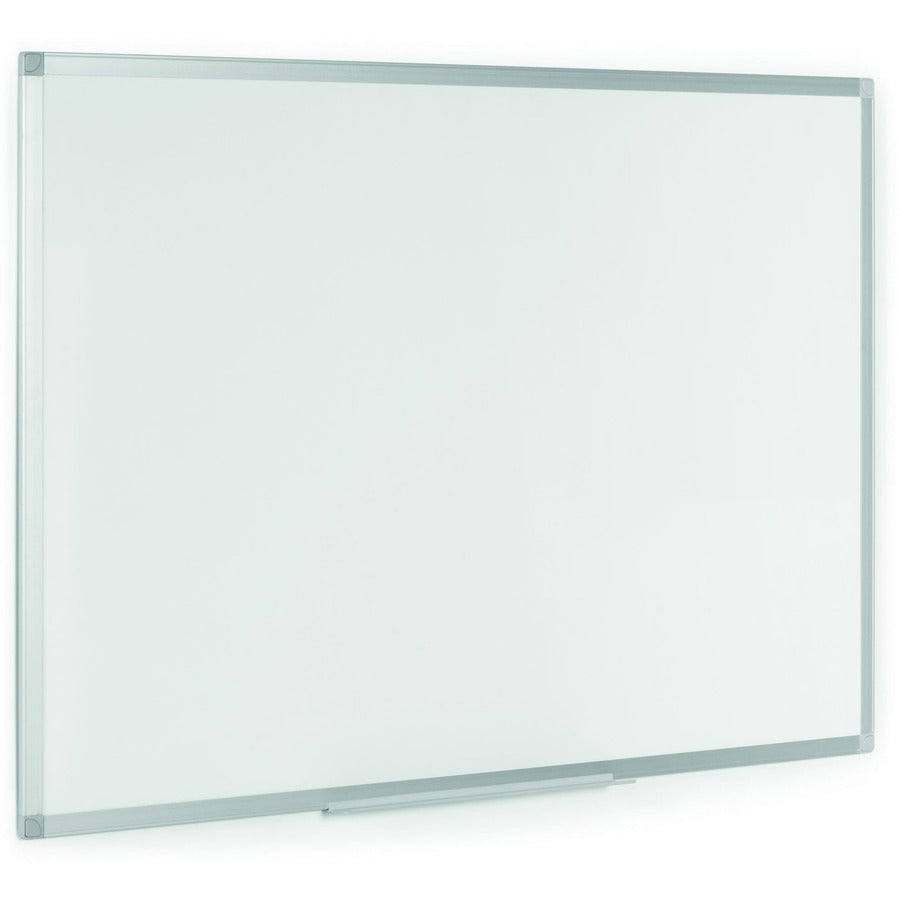 Bi-silque Ayda Porcelain Dry Erase Board - 24" (2 ft) Width x 18" (1.5 ft) Height - White Porcelain Surface - Aluminum Frame - Rectangle - Horizontal/Vertical - Magnetic - 1 Each