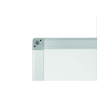 Bi-silque Ayda Porcelain Dry Erase Board - 48" (4 ft) Width x 36" (3 ft) Height - White Porcelain Surface - Aluminum Frame - Rectangle - Horizontal/Vertical - Magnetic - 1 Each