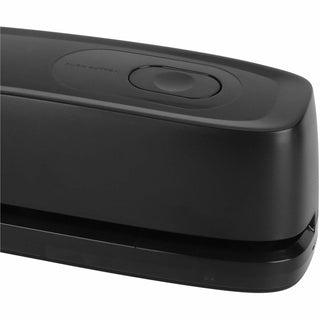 Business Source Electric Hole Punch - 3 Punch Head(s) - 10 Sheet of 20lb Paper - 9/32" Punch Size - 2.6" x 11.9" x 3.2" - Black