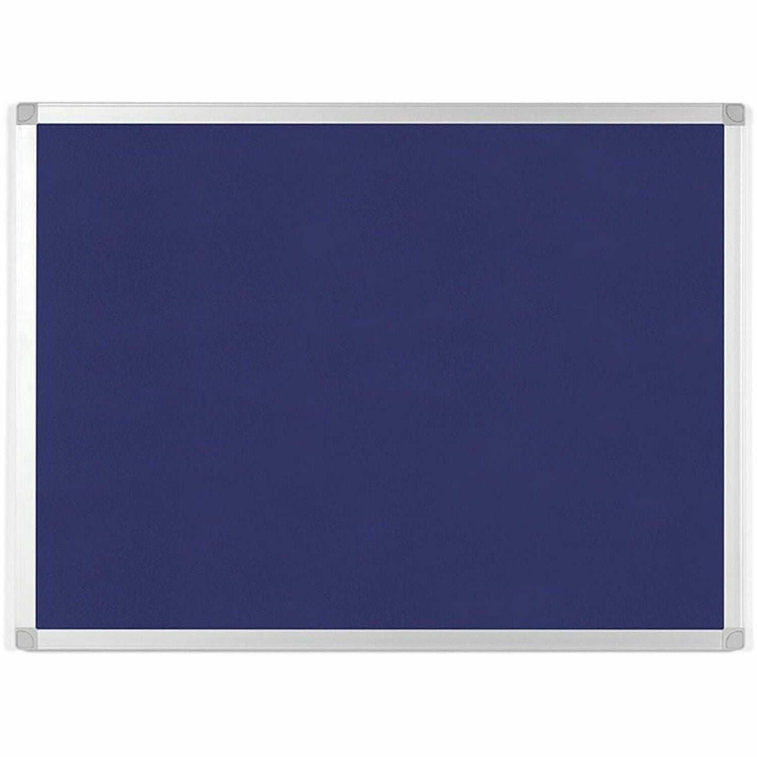 MasterVision Ayda Fabric 24"W Bulletin Board - Blue Fabric Surface - Tackable, Sleek Style, Robust - 1 Each - 0.5" x 24
