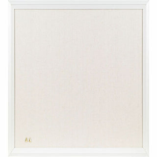U Brands Linen Cork Linen Bulletin Board, 23" x 17" , White Wood Frame (3264U00-01) - 23" Height x 17" Width x 1" Depth - Tan Cork Surface - Self-healing, Durable, Mounting System - 1 Each