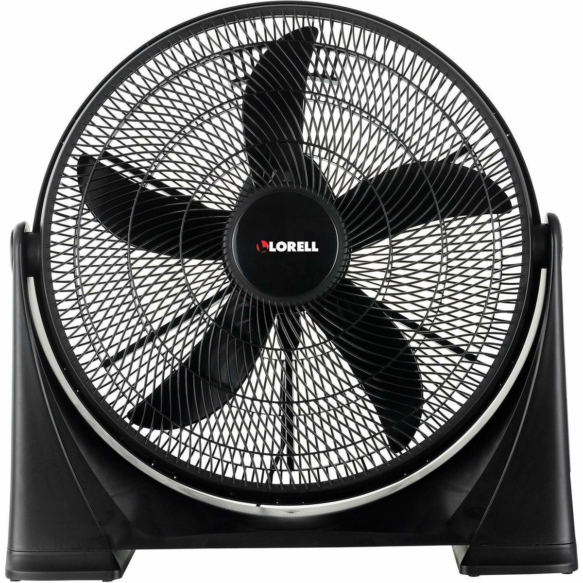 Lorell Box Fan - 20" Diameter - 3 Speed - Tilt Adjustment, Lightweight - 24.2" Height x 24.2" Width x 7.2" Depth - Plastic - Black