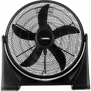 Lorell Box Fan - 20" Diameter - 3 Speed - Tilt Adjustment, Lightweight - 24.2" Height x 24.2" Width x 7.2" Depth - Plastic - Black