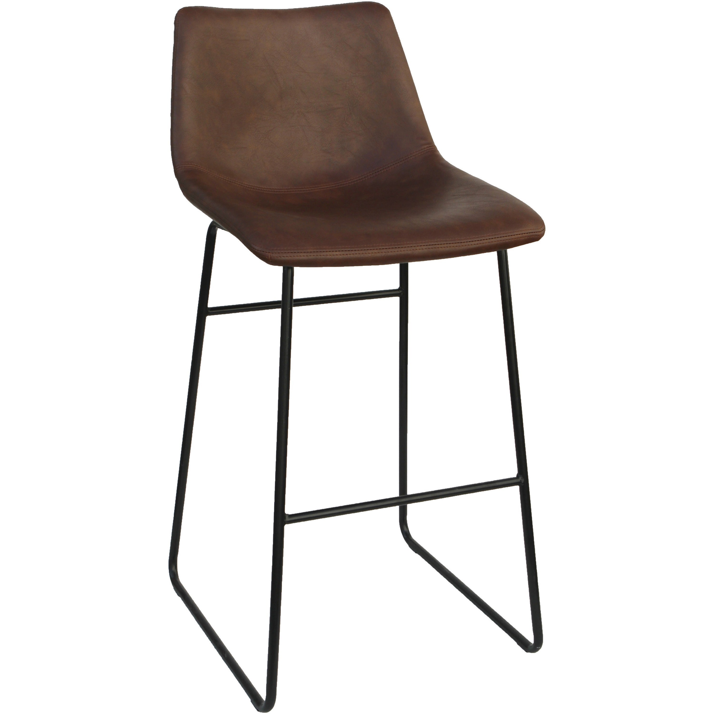 lorell-sled-guest-stools-tan-bonded-leather-seat-mid-back-sled-base-tan-bonded-leather-2-carton_llr42958 - 1