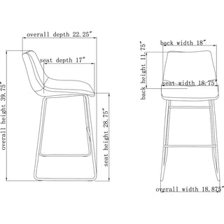 lorell-sled-guest-stools-tan-bonded-leather-seat-mid-back-sled-base-tan-bonded-leather-2-carton_llr42958 - 3
