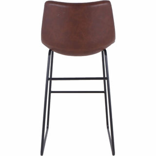 Lorell Sled Guest Stools - Tan Bonded Leather Seat - Mid Back - Sled Base - Tan - Bonded Leather - 2 / Carton