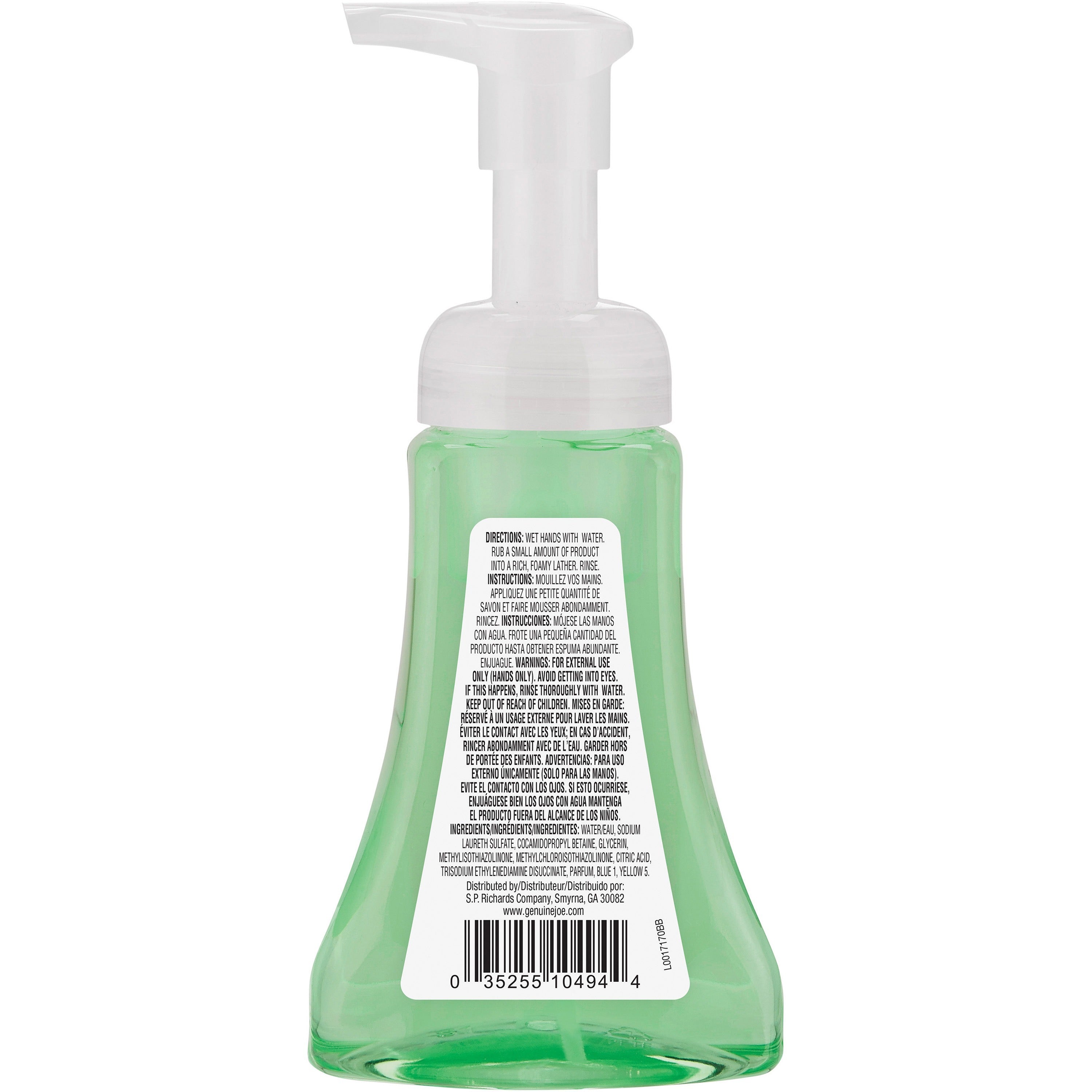 genuine-joe-fresh-floral-foaming-hand-soap-fresh-floral-scentfor-75-fl-oz-2218-ml-hand-green-rich-lather-pleasant-scent-1-each_gjo10494 - 2