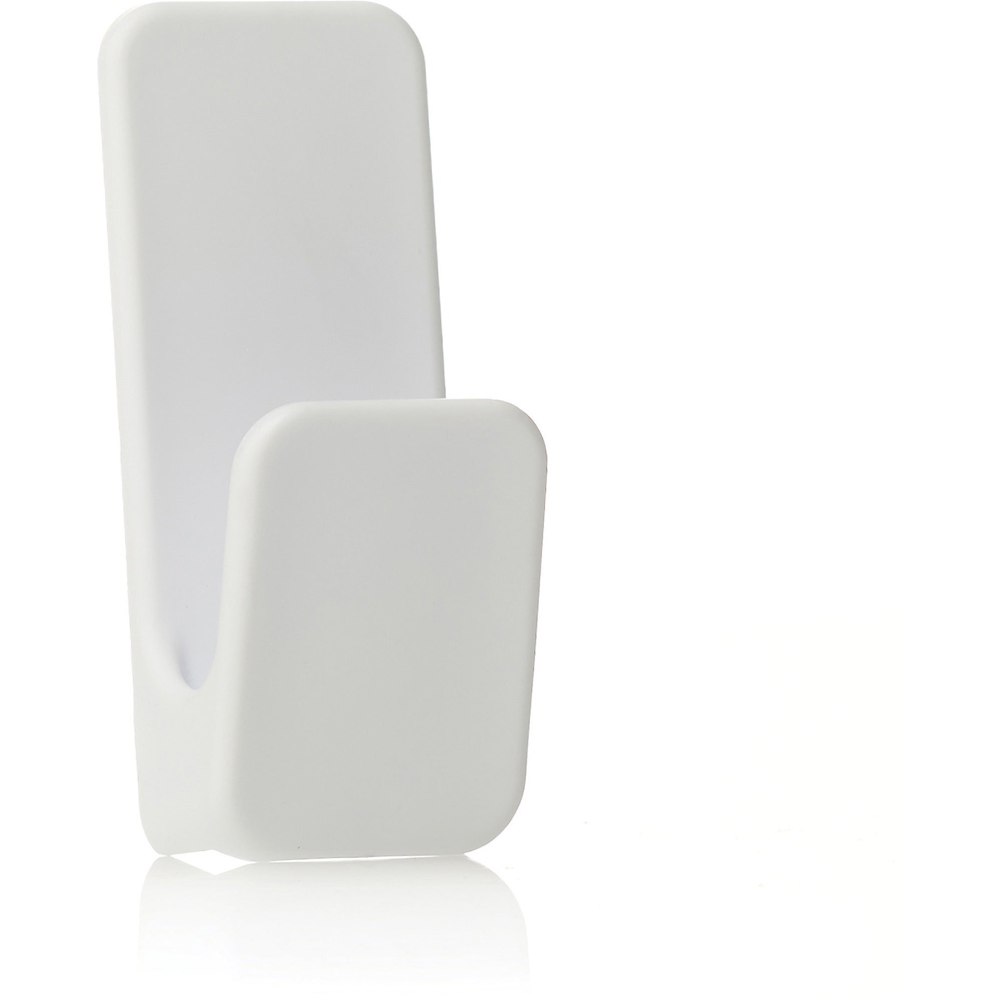 VELCRO HANGables Removable Wall Hook - 24 Small Hook - 1 lb (453.6 g) Capacity - 1" Length - for Office, Warehouse, Closet, Jewelry, Wall Collage, Pet Leash, Key, School, Indoor, Outdoor - White - 24 / Pack