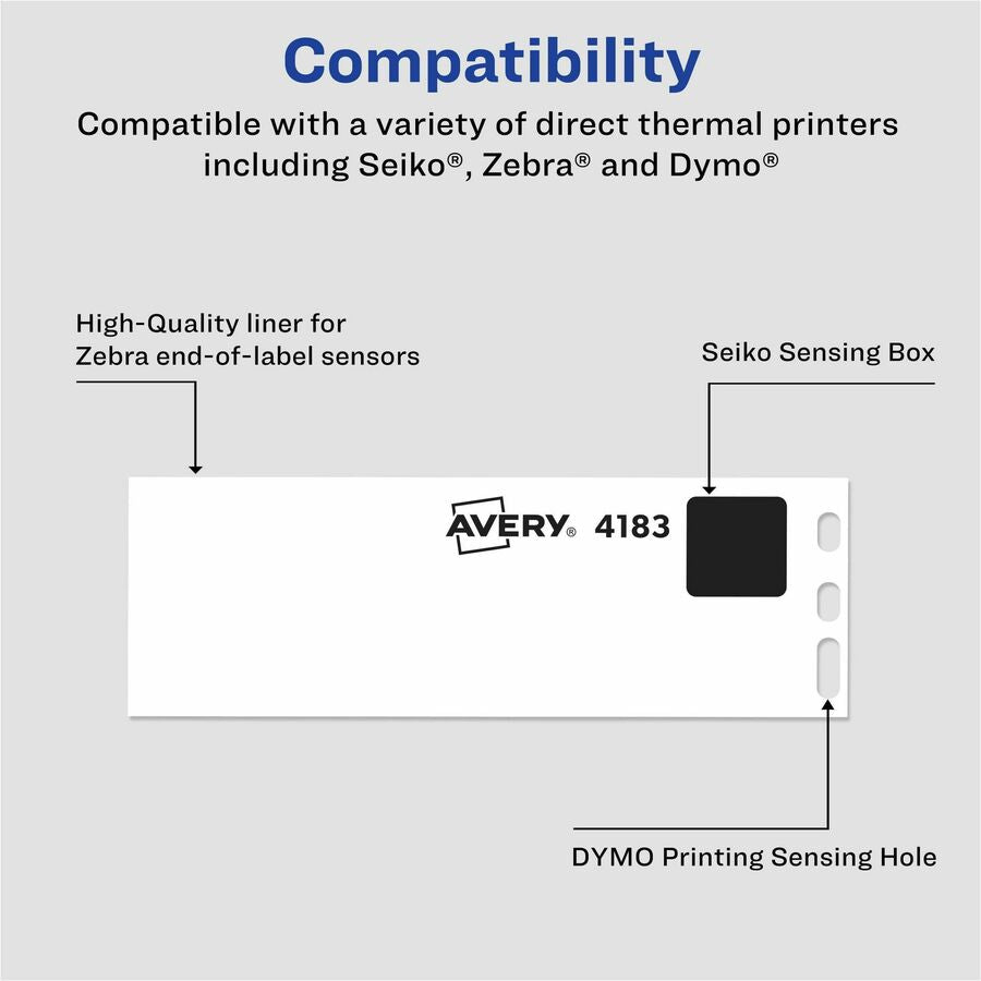 Multipurpose Thermal Labels, 3.5 x 1.3, White, 350/Roll, 2 Rolls/Box