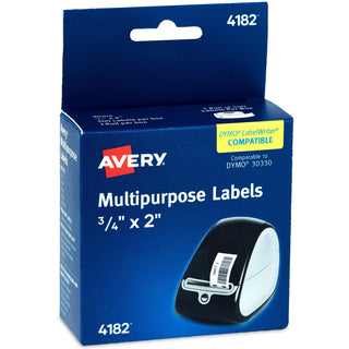avery-direct-thermal-roll-labels-2-height-x-3-4-width-permanent-adhesive-rectangle-thermal-bright-white-paper-500-sheet-500-roll-1-total-sheets-500-total-labels-500-box-water-resistant_ave04182 - 1