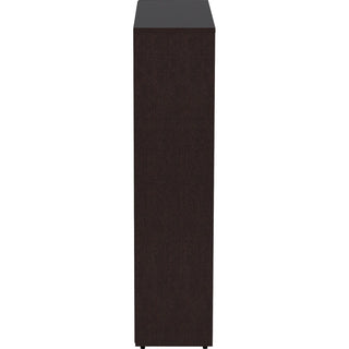 Lorell Laminate Bookcase - 0.8" Shelf, 36" x 12"48" - 4 Shelve(s) - 3 Adjustable Shelf(ves) - Square Edge - Material: Thermofused Laminate (TFL) - Finish: Espresso