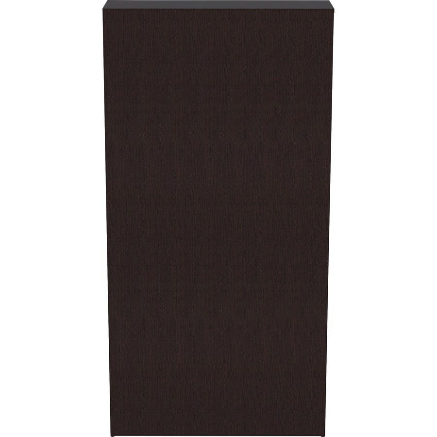 Lorell Laminate Bookcase - 0.8" Shelf, 36" x 12"72" - 6 Shelve(s) - 5 Adjustable Shelf(ves) - Square Edge - Material: Thermofused Laminate (TFL) - Finish: Espresso