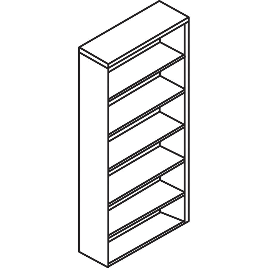 lorell-laminate-bookcase-08-shelf-36-x-1272-6-shelves-5-adjustable-shelfves-square-edge-material-thermofused-laminate-tfl-finish-espresso_llr18228 - 5