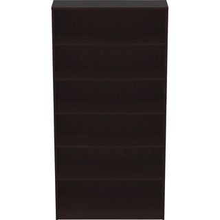 Lorell Laminate Bookcase - 0.8" Shelf, 36" x 12"72" - 6 Shelve(s) - 5 Adjustable Shelf(ves) - Square Edge - Material: Thermofused Laminate (TFL) - Finish: Espresso