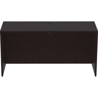 Lorell Essentials Series Credenza Shell - 60" x 24"29.5" Credenza Shell, 1" Top - Finish: Espresso, Silver Brush