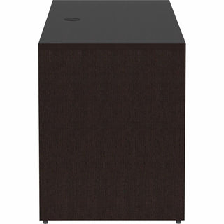 Lorell Essentials Series Credenza Shell - 72" x 24"29.5" Credenza Shell, 1" Top - Finish: Espresso, Silver Brush
