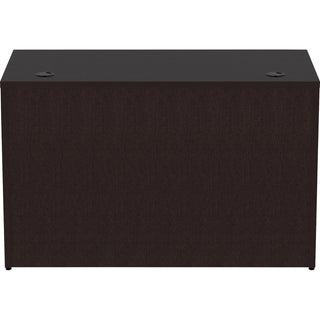 Lorell Essentials Series Rectangular Desk Shell - 48" x 24"29.5" Desk Shell, 1" - Finish: Espresso