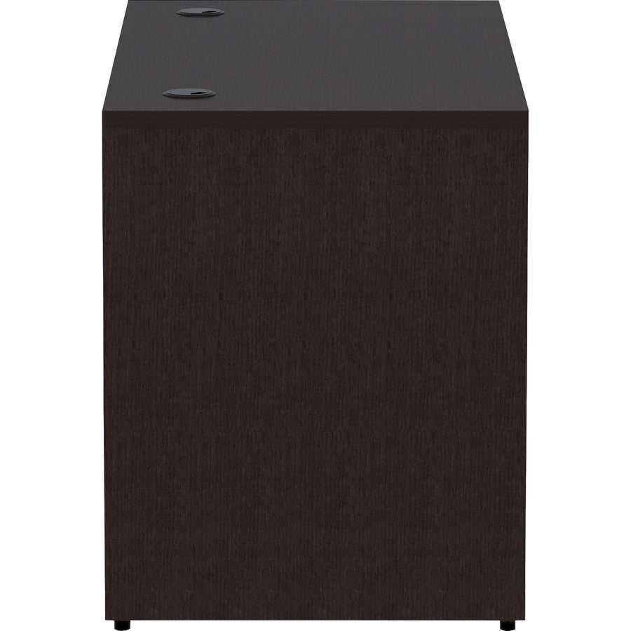 Lorell Essentials Series Rectangular Desk Shell - 48" x 24"29.5" Desk Shell, 1" - Finish: Espresso