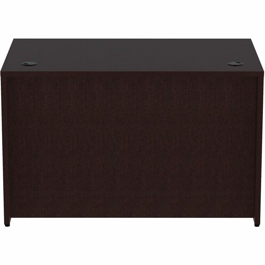 Lorell Essentials Series Rectangular Desk Shell - 48" x 30"29.5" Desk Shell, 1" Top - Finish: Espresso