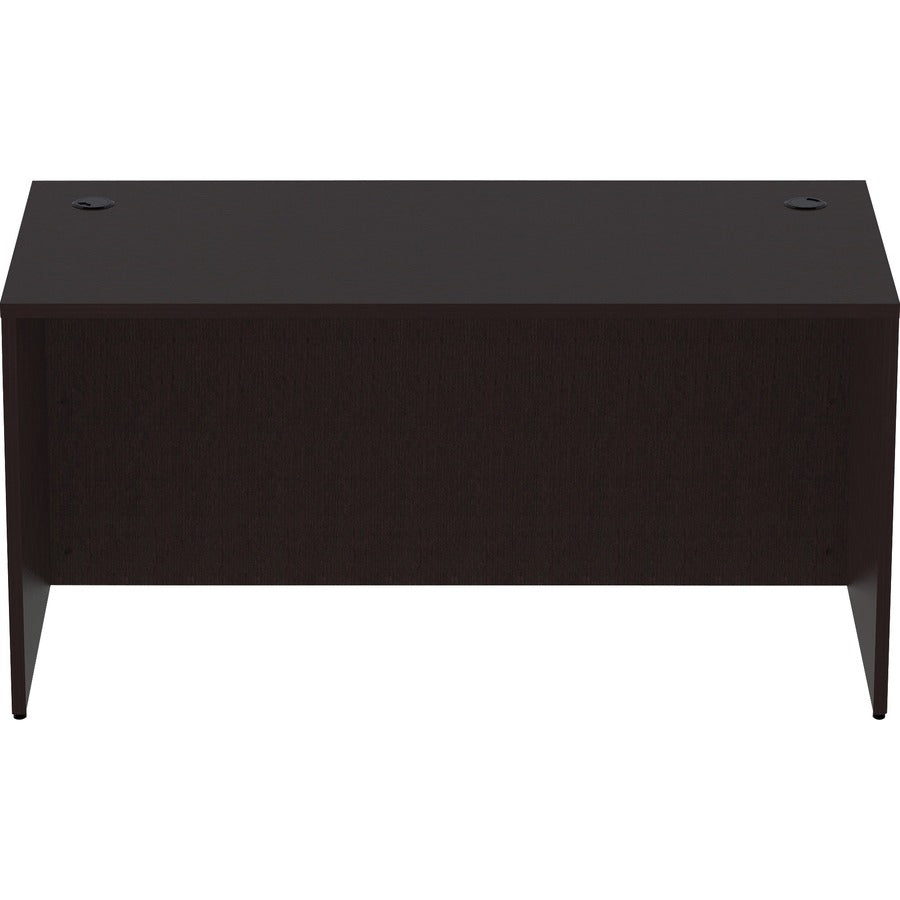 Lorell Essentials Series Rectangular Desk Shell - 60" x 30"29.5" Desk Shell, 1" Top - Finish: Espresso
