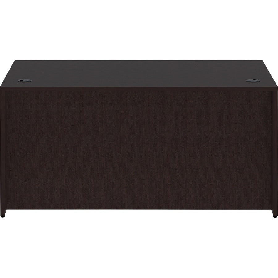 Lorell Essentials Series Rectangular Desk Shell - 60" x 30"29.5" Desk Shell, 1" Top - Finish: Espresso