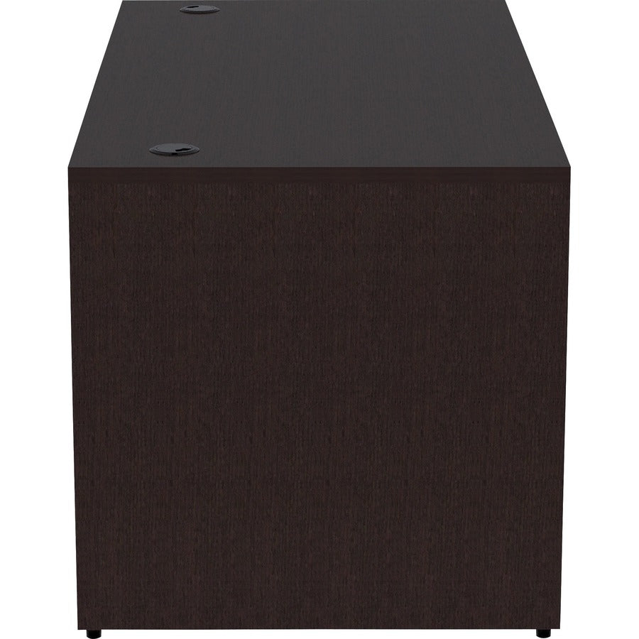 Lorell Essentials Series Rectangular Desk Shell - 60" x 30"29.5" Desk Shell, 1" Top - Finish: Espresso