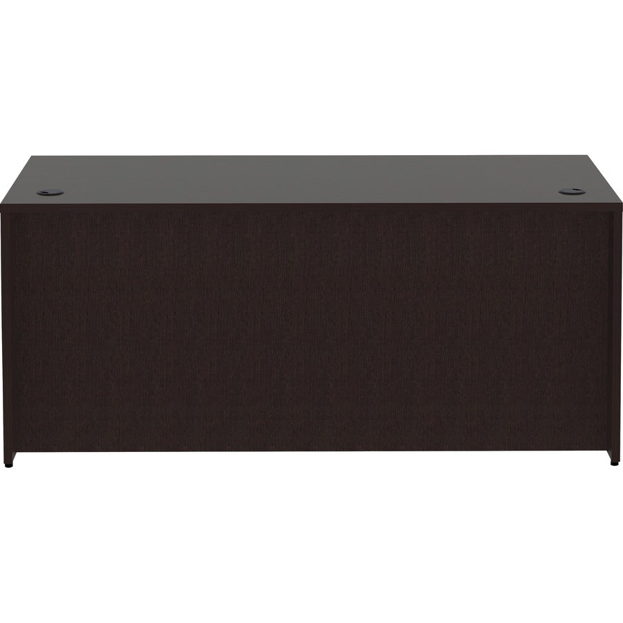 Lorell Essentials Series Rectangular Desk Shell - 66" x 30"29.5" Desk Shell, 1" Top - Finish: Espresso